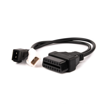 Cable de diagnóstico del adaptador hembra de 2 x 2 a 16 pines OBD2